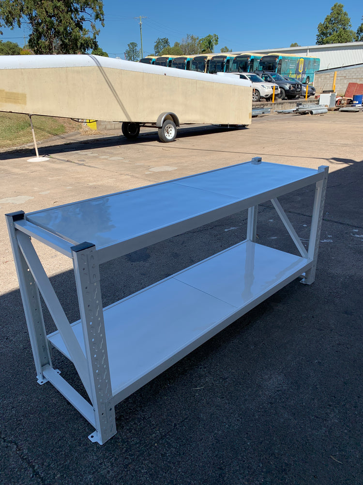 Work Bench 2.0m x 0.9m x 0.6m 500KG White