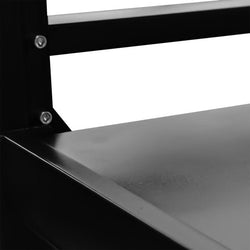 1.5m(W) x 1.8m(H) x 0.6m(D) Metal Shelving 1000KG Black