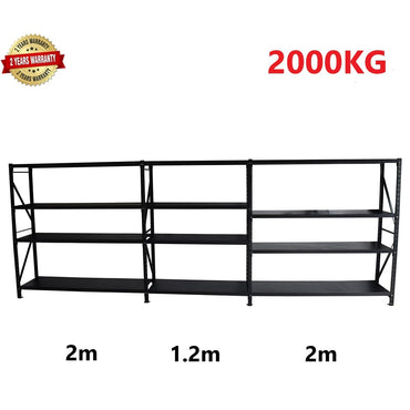 5.2m(W) x 1.8m(H) x 0.5m(D) 2000KG Connecting Shelving