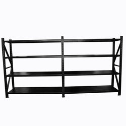 4.0m(W) x 2.0m(H) x 0.6m(D) 2000KG Connecting Shelving Black