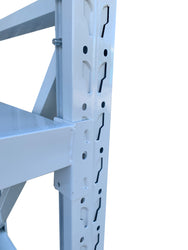 2.0m(W) x 2.0m(H) x 0.6m(D) Metal Shelving 1000KG White