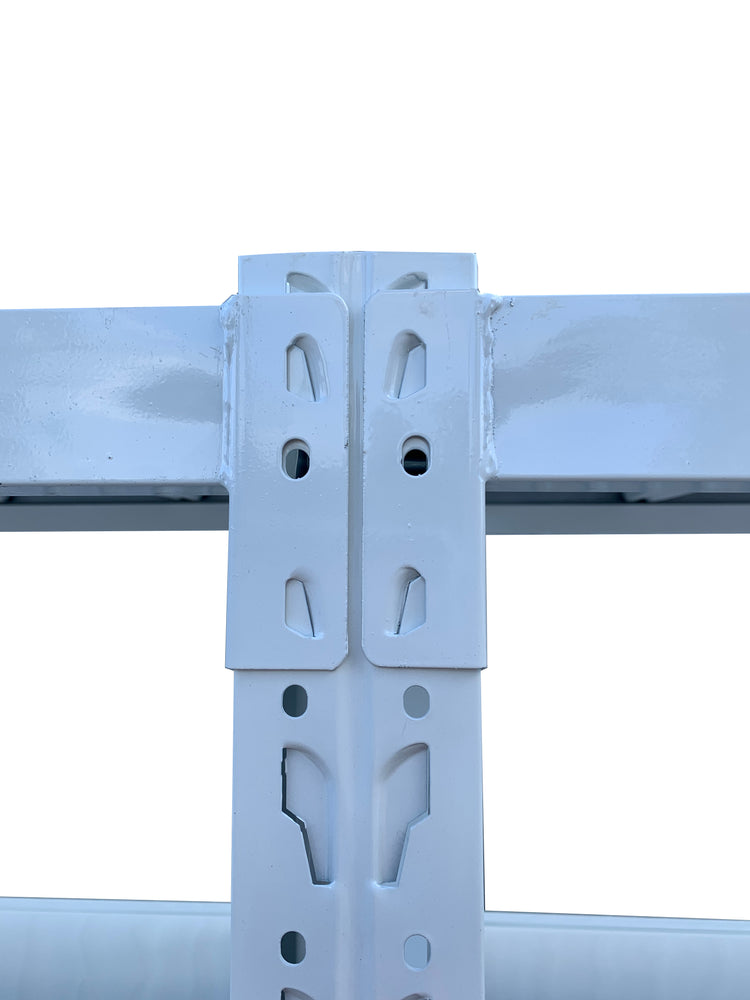 4.0m(W) x 2.0m(H) x 0.6m(D) 2000KG Connecting Shelving White