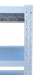 2.0m(W) x 2.0m(H) x 0.6m(D) Metal Shelving 1000KG White