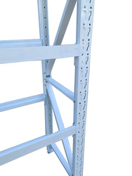 2.0m(W) x 2.0m(H) x 0.6m(D) Metal Shelving 1000KG White