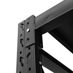 1.5m(W) x 2.0m(H) x 0.6m(D) Metal Shelving 1000KG Black