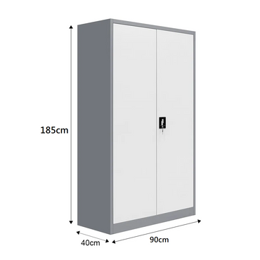 2 Doors Steel Storage Cabinet Lockable Cupboard