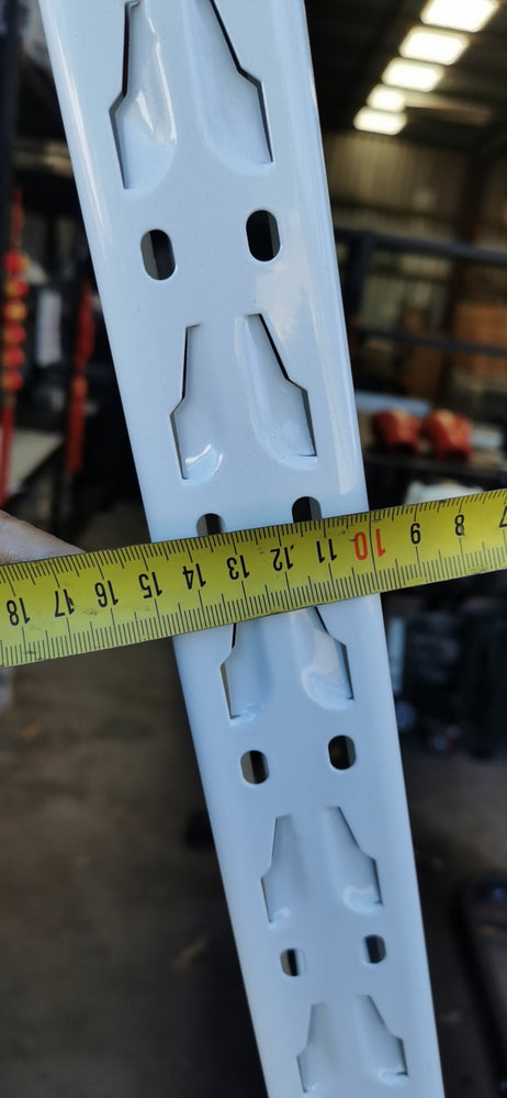 3.2m(W)x2.0m(H)x0.6m(D) 2000kg Connecting Shelving WHITE
