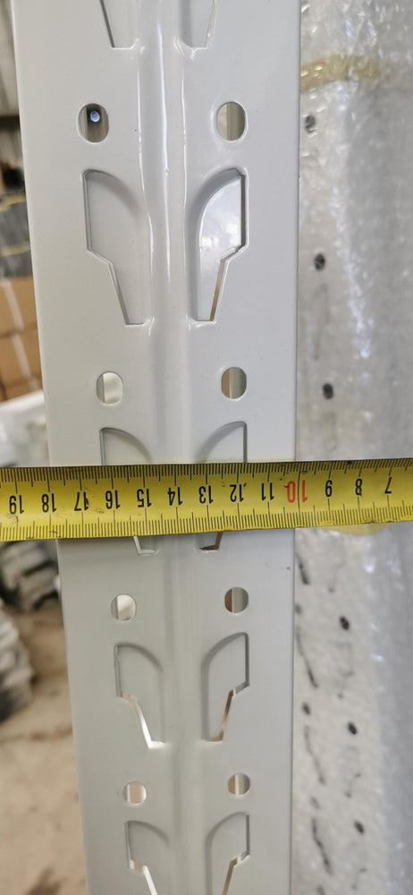 2.0m(W) x 2.0m(H) x 0.6m(D) Metal Shelving 1000KG White