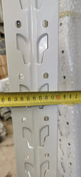 2.0m(W) x 2.0m(H) x 0.6m(D) Metal Shelving 1000KG White