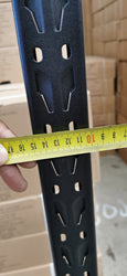 2.0m(W) x 2.4m(H) x 0.5m(D) Metal Shelving 600KG Black